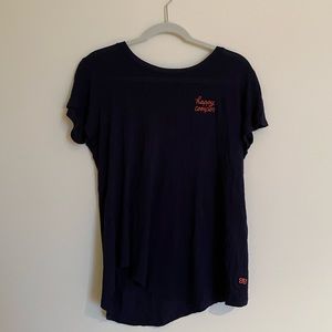 Albion Fit “Happy Camper” Tee in Navy Blue